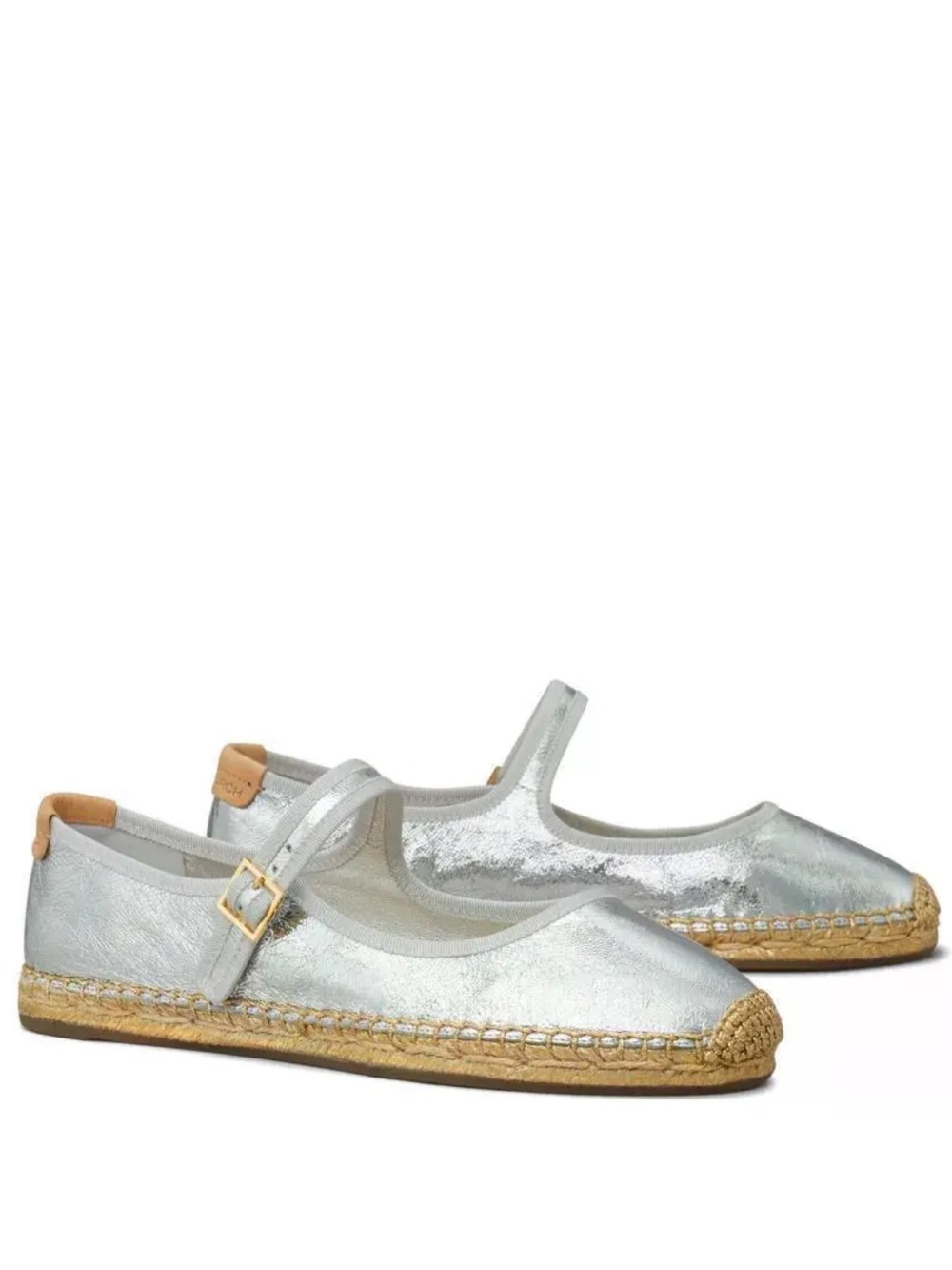 Tory Burch Metallic Mary Jane Espadrilles